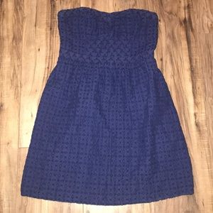 American Eagle Strapless Eyelet Dress